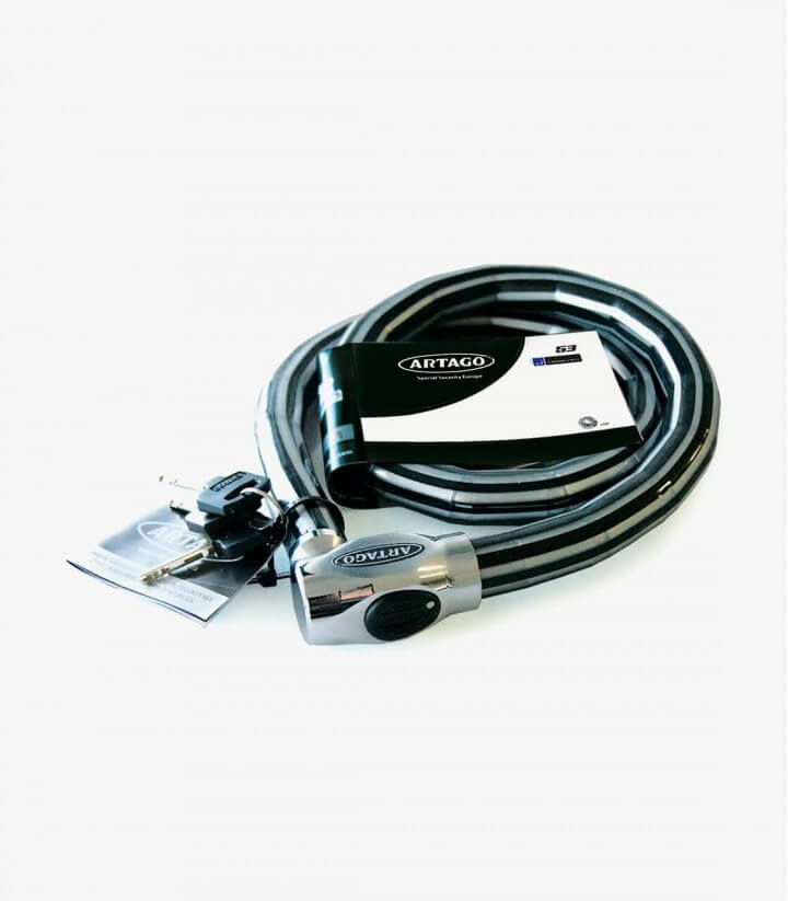 Artago 53art python cable lock 150, 120 and 100cms long 53