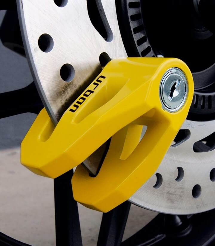 Candado de disco Urban de 6mm Amarillo UR206Y UR206Y