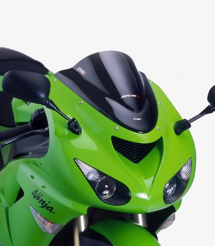 Windschild Puig Z-Racing Kawasaki ZX-10R (06-07), ZX-6R Ninja (05-08) Dunkel getönt 4053F