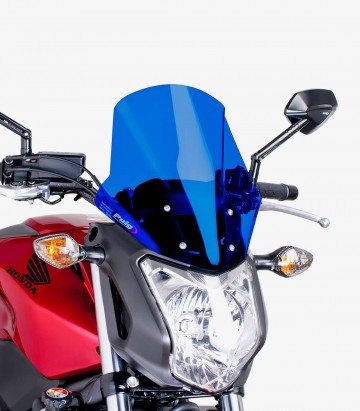 Windschild Puig Touring Honda NC700S (12-13), NC750S (14-20) Blau 5991A