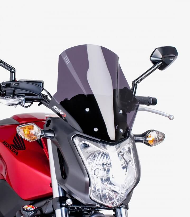 Honda NC700S, NC750S Puig Racing Dark Smoked Windshield 5991F