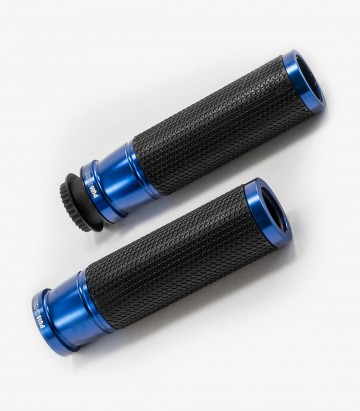 Blue Ascent motorcycle grips by Puig