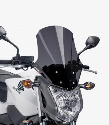 Honda NC700S (2012 - 2013), NC750S (2014 - 2020) Puig Touring Plus Dark smoked Windshield 6361F