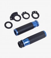 Blue Ascent motorcycle grips by Puig 6326A