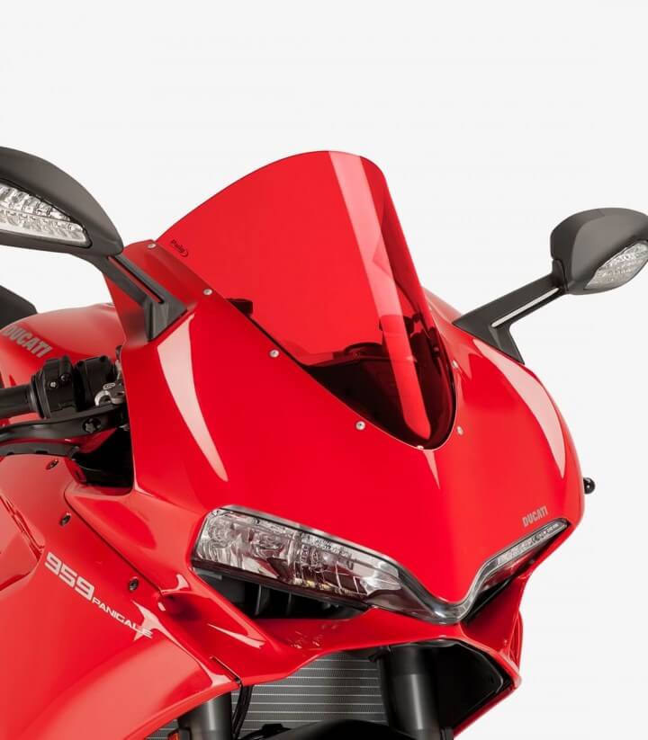 Windschild Puig R-Racer Ducati 1299 Panigale (15-17), 959 Panigale (16-19) Rot 7621R