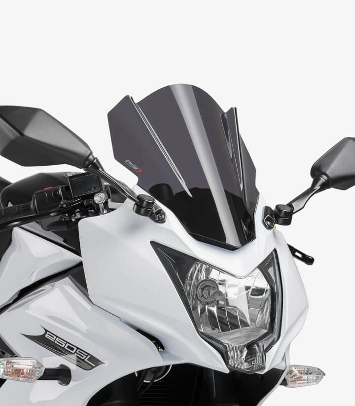 Windschild Puig Z-Racing Kawasaki Ninja 250SL (15-16) Dunkel getönt 7630F