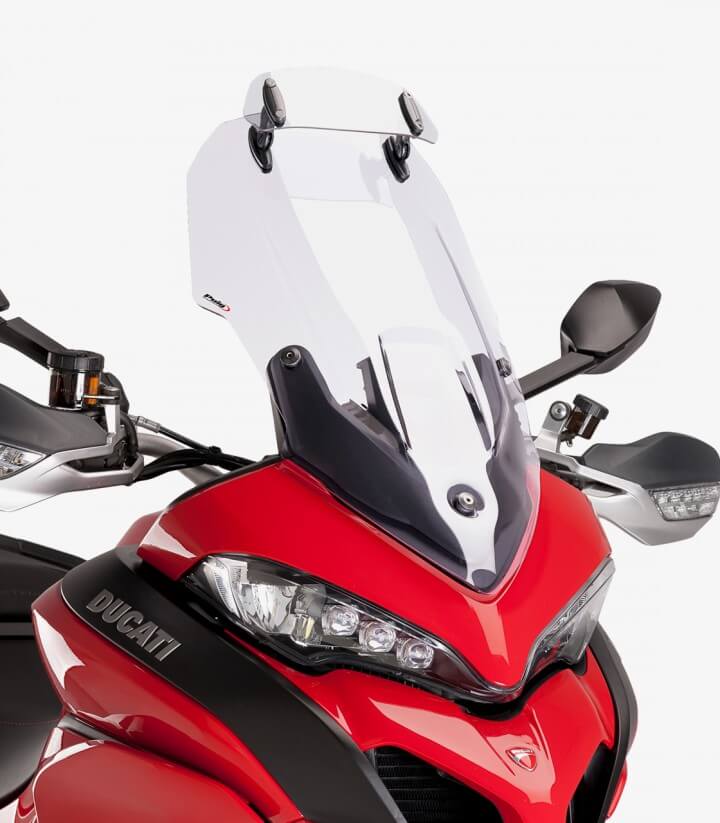 Transparent Multi-adjustable Visor Fixed with Screws Puig 6007W