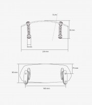 Transparent Multi-adjustable Visor Fixed with Screws Puig 6007W