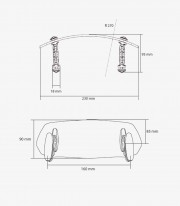 Smoked Multi-adjustable Visor Clip-on Puig 6319H