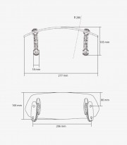 Smoked Multi-adjustable Visor Fixed with Screws Puig 5852H