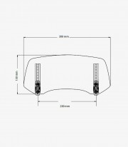 Smoked Multi-adjustable Visor 2.0 Fixed with Screws Puig 20763H