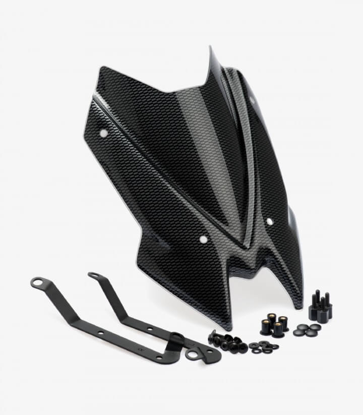 Windschild Puig New Generation Sport Kawasaki Z650 (20-26) Carbon-Optik 3864C