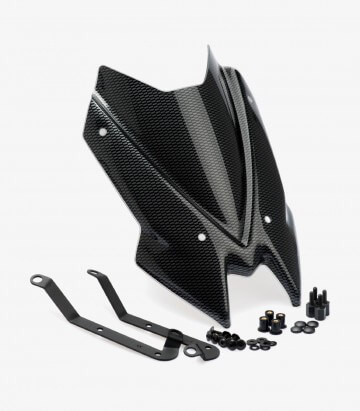 Windschild Puig New Generation Sport Kawasaki Z650 (20-26) Carbon-Optik 3864C