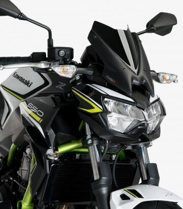 Windschild Puig New Generation Sport Kawasaki Z650 (20-26) Schwarz 3864N