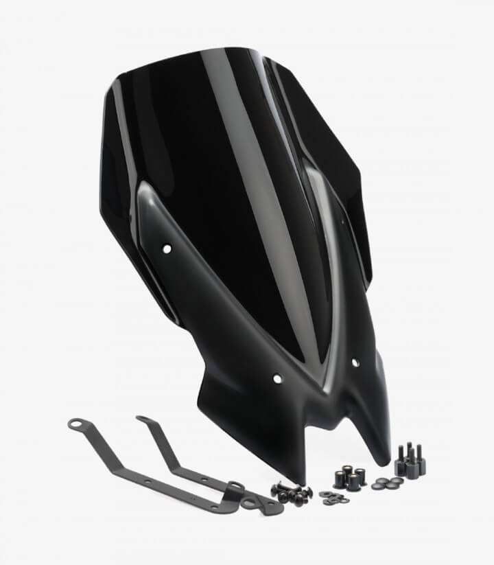 Windschild Puig New Generation Touring Kawasaki Z650 (20-26) Schwarz 3865N