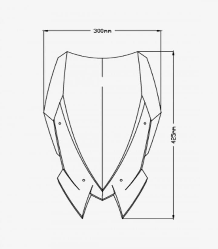 Windschild Puig New Generation Touring Kawasaki Z650 (20-26) Getönt 3865H