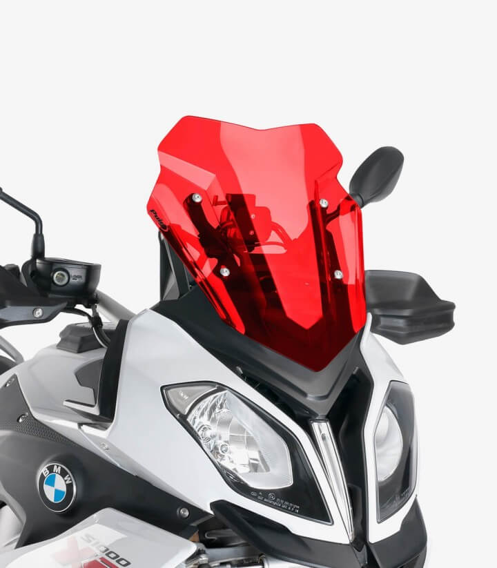 BMW S1000 XR Puig Racing Red Windshield 8543R