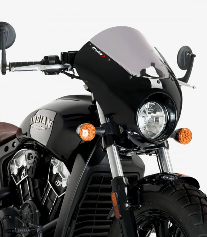 Halbverkleidung Puig Dark Night Indian Scout Bobber (18-26) Getönt 21107H
