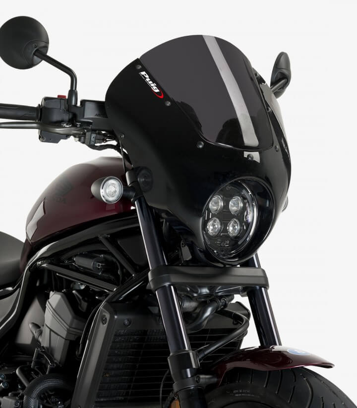 Semicarenado Puig Dark Night Honda CMX 1100 Rebel Ahumado Oscuro 21104F