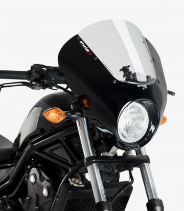 Halbverkleidung Puig Dark Night Honda CMX 500 Rebel (17-19) Getönt und glänzend schwarz 21100H