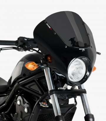 Halbverkleidung Puig Dark Night Honda CMX 500 Rebel (17-19) Dunkel getönt und glänzend schwarz 21100F