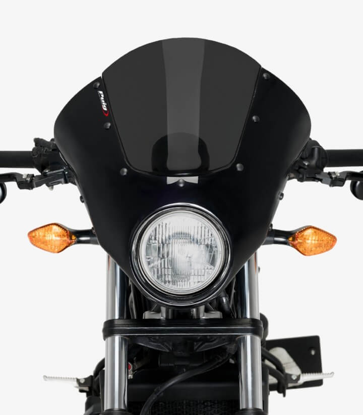 Halbverkleidung Puig Dark Night Honda CMX 500 Rebel (17-19) Dunkel getönt und glänzend schwarz 21100F
