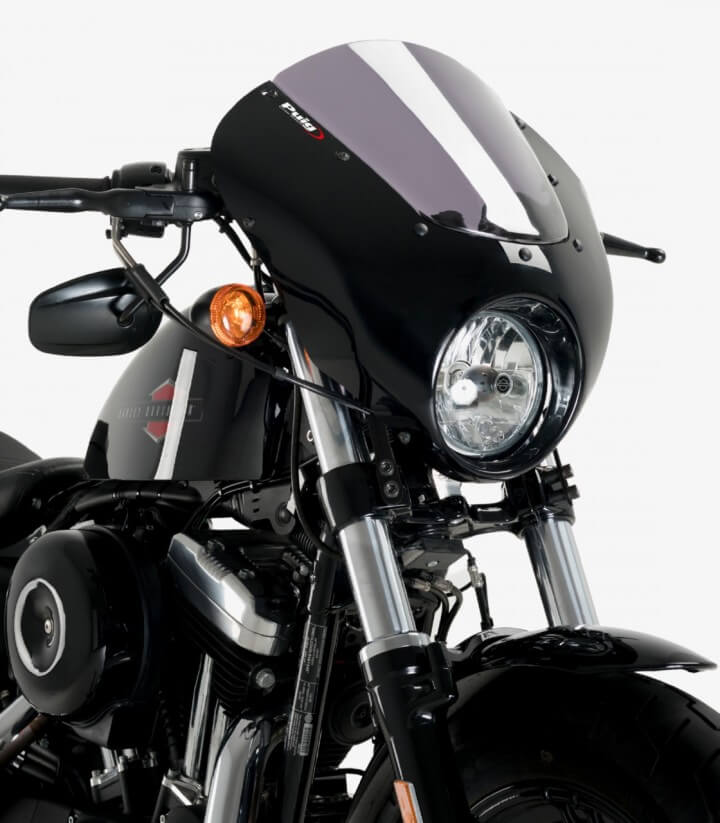 Harley Davidson Sportster 1200 Forty-Eight XL1200X/XS Puig Dark Night Smoked Semi-fairing 21098H