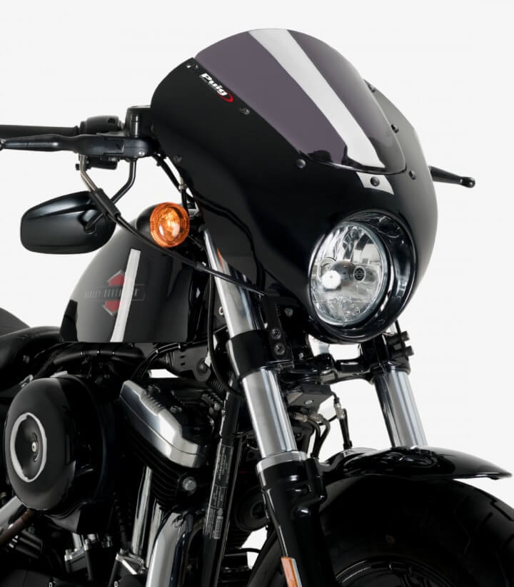 Halbverkleidung Puig Dark Night Harley-Davidson Sportster Forty-Eight XL1200X (16-20) Dunkel getönt 21098F