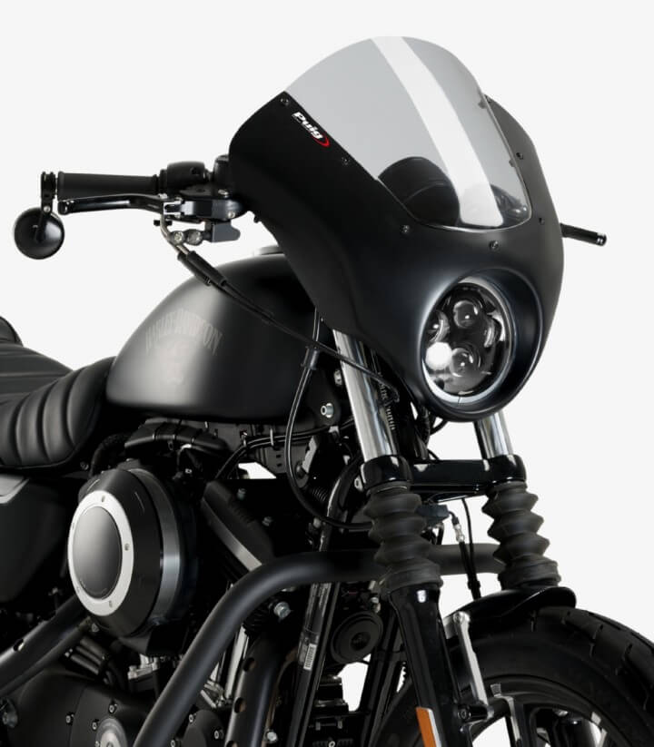 Halbverkleidung Puig Dark Night Harley-Davidson Sportster 883 Iron XL883N (09-22) Getönt 21097H