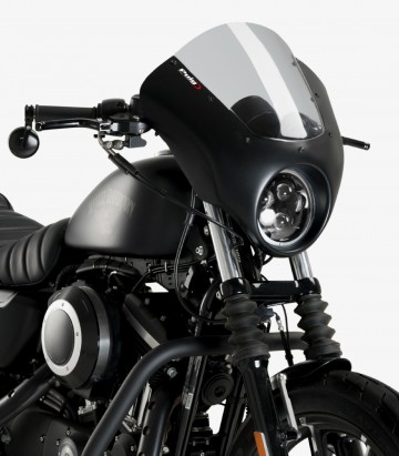 Halbverkleidung Puig Dark Night Harley-Davidson Sportster 883 Iron XL883N (09-22) Getönt 21097H