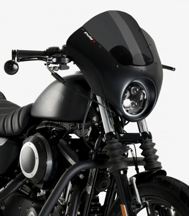 Semicarenado Puig Dark Night Harley Davidson Sportster Iron 1200 / 883 Ahumado Oscuro 21097F