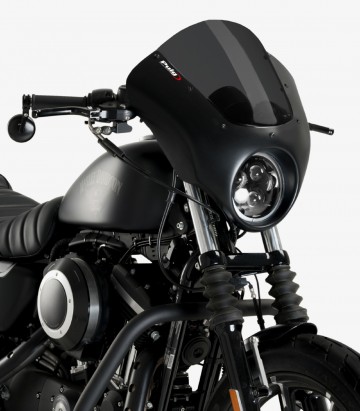 Halbverkleidung Puig Dark Night Harley-Davidson Sportster 883 Iron XL883N (09-22) Dunkel getönt 21097F