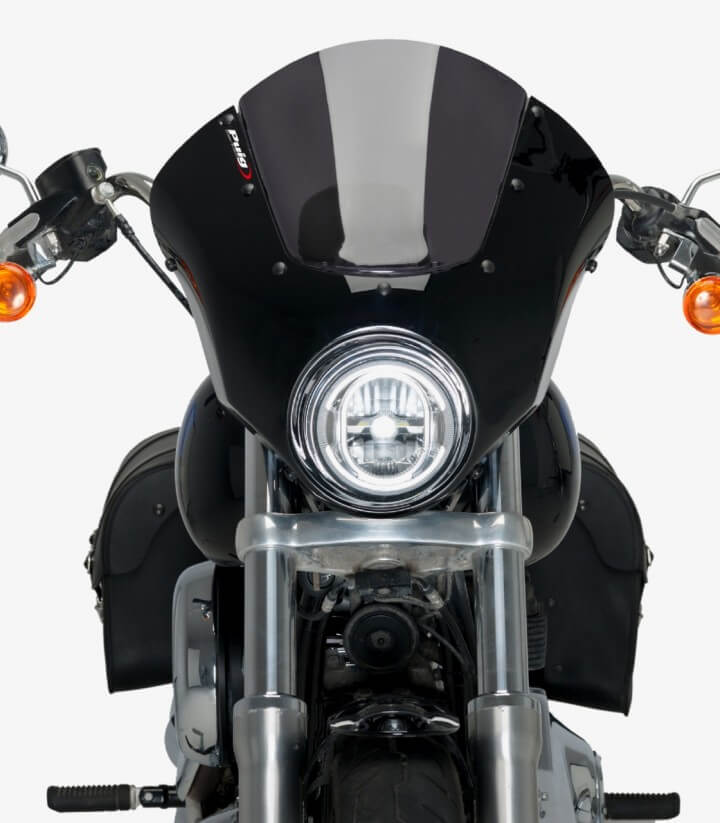 Semicarenado Puig Dark Night Harley Davidson Softail Low Rider FXLR Ahumado Oscuro 21096F