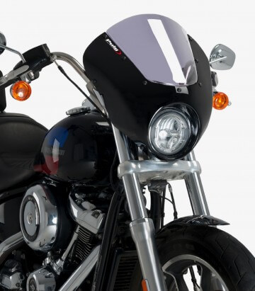 Semicarenado Puig Dark Night Harley Davidson Softail Low Rider FXLR Ahumado 21096H