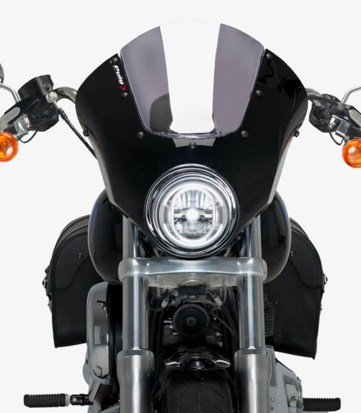 Semicarenado Puig Dark Night Harley Davidson Softail Low Rider FXLR Ahumado 21096H