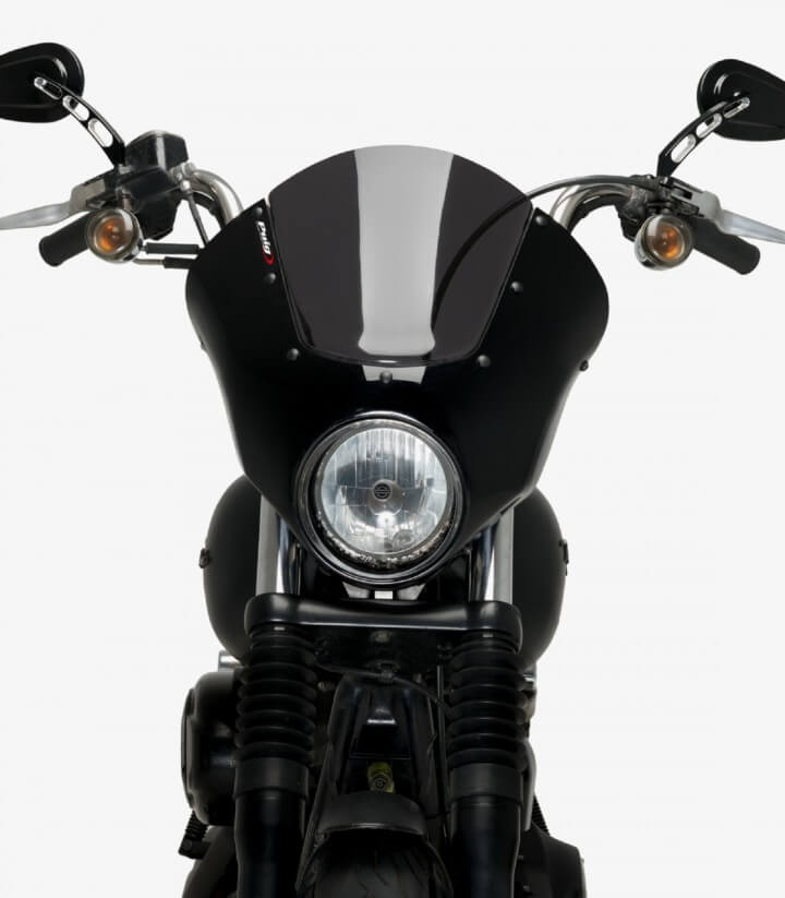 Halbverkleidung Puig Dark Night Harley-Davidson Dyna Street Bob FXDB-I (06-17) Dunkel getönt 21095F