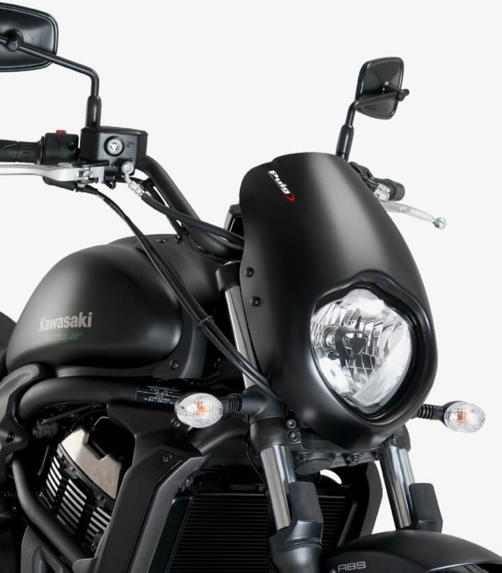 Semicarenado Puig Anarchy Kawasaki Vulcan S Negro mate 21093J