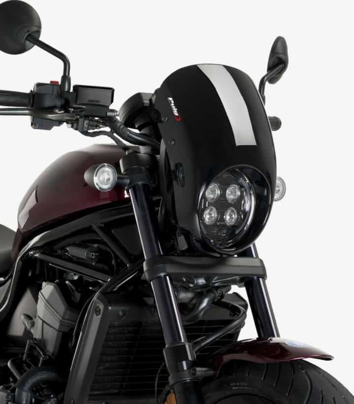 Semicarenado Puig Anarchy Honda CMX 1100 Rebel Negro 21090N