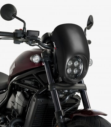 Semicarenado Puig Anarchy Honda CMX 1100 Rebel Negro mate 21090J