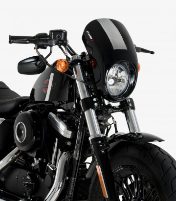 Harley Davidson Sportster 1200 Forty-Eight XL1200X/XS Puig Anarchy Black Semi-fairing 21084N