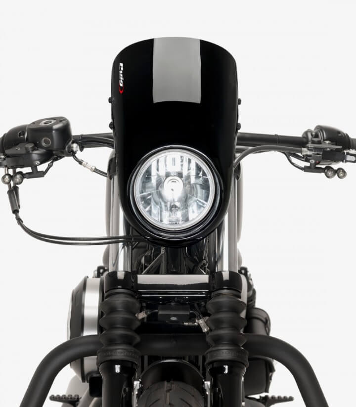 Semicarenado Puig Anarchy Harley Davidson Sportster Iron 1200 / 883 Negro 21083N