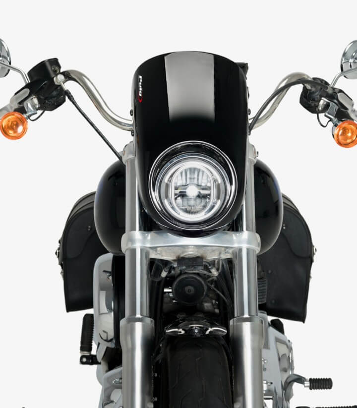 Semicarenado Puig Anarchy Harley Davidson Softail Low Rider FXLR Negro 21082N