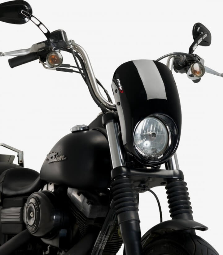 Halbverkleidung Puig Anarchy Harley-Davidson Dyna Street Bob FXDB-I (06-17) Schwarz 21081N