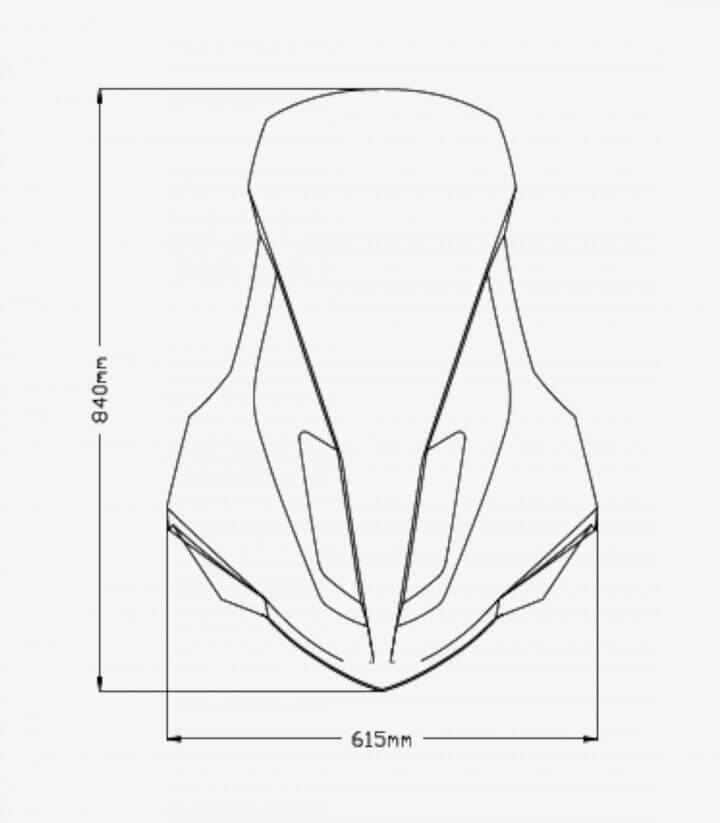 Pantalla Puig V-Tech Line Touring Yamaha NMAX 125 / 155 Transparente 20737W 20737W