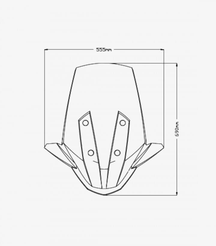 Windschild Puig V-Tech Line Touring BMW C400X (18-24) Klar 20732W