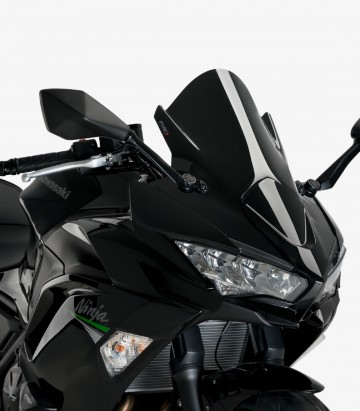 Windschild Puig Z-Racing Kawasaki Ninja 650 (20-26) Schwarz 3881N