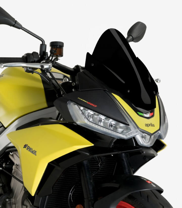 Windschild Puig Z-Racing Aprilia Tuono 660 (21-26), Tuono V4 1100 (21-24) Schwarz 20794N
