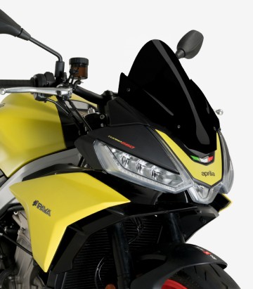 Windschild Puig Z-Racing Aprilia Tuono 660 (21-26), Tuono V4 1100 (21-24) Schwarz 20794N