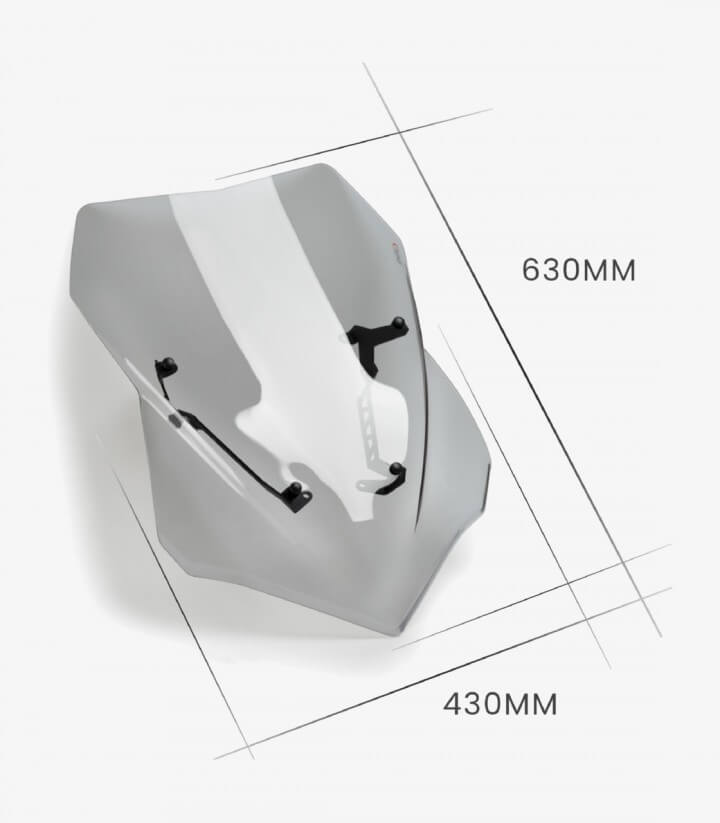 Windschild Puig Touring Ducati Multistrada V4/V4S, V4 Rally/RS (21-26) Dunkel getönt 20728F