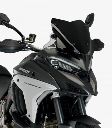 Windschild Puig Sport Ducati Multistrada V4/V4S, V4 Rally/RS (21-26) Schwarz 20729N